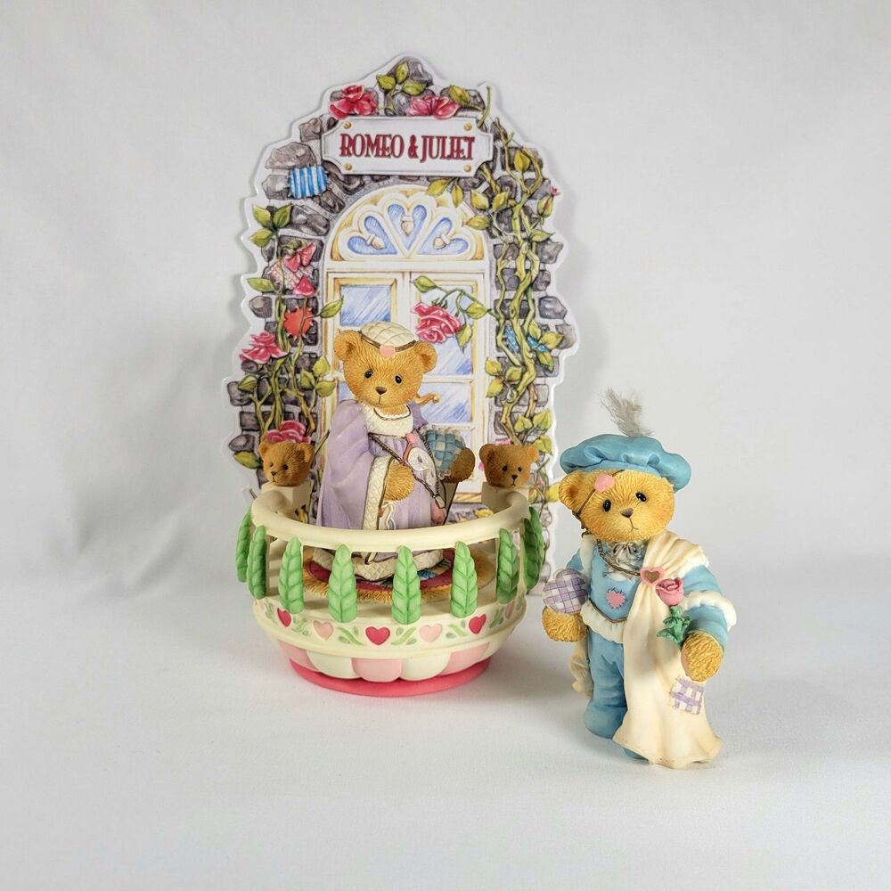 Cherished Teddies Romeo & Juliet "Wherefore Art Thou Romeo" 1996 Vintage Set Box